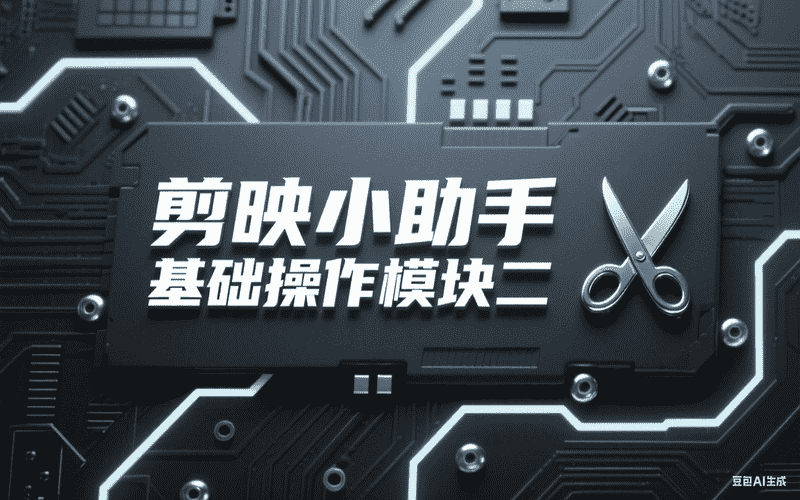 剪映小助手基础操作模块二-星舰联盟AIGC