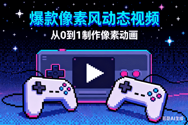 爆款像素风动态视频-星舰联盟AIGC