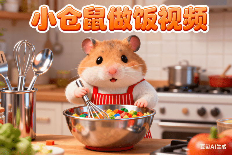 小仓鼠做饭视频【等待插件替换】-星舰联盟AIGC