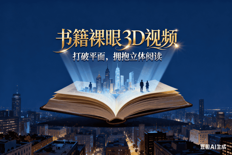 书籍裸眼3D视频-星舰联盟AIGC