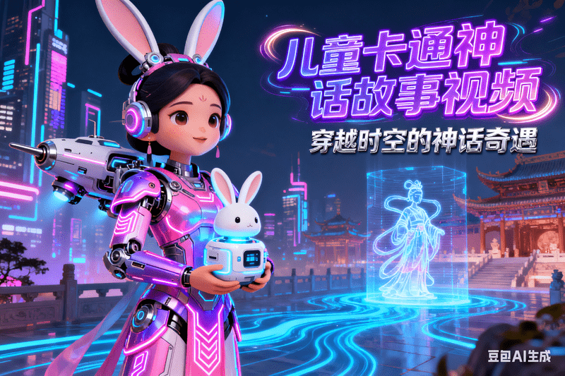 儿童卡通神话故事视频-星舰联盟AIGC