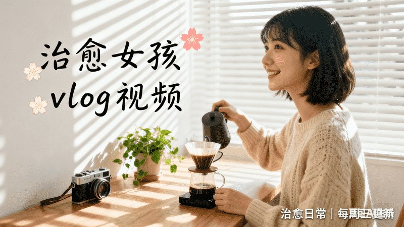治愈女孩vlog视频