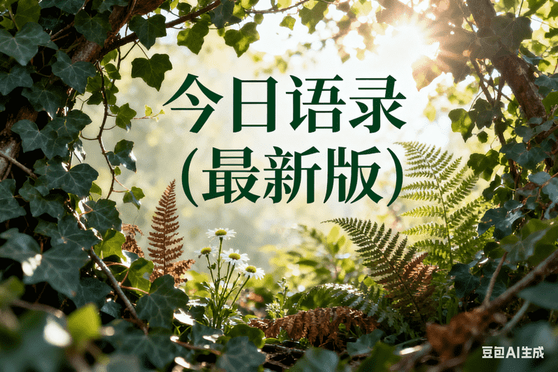 今日语录(最新版)-星舰联盟AIGC