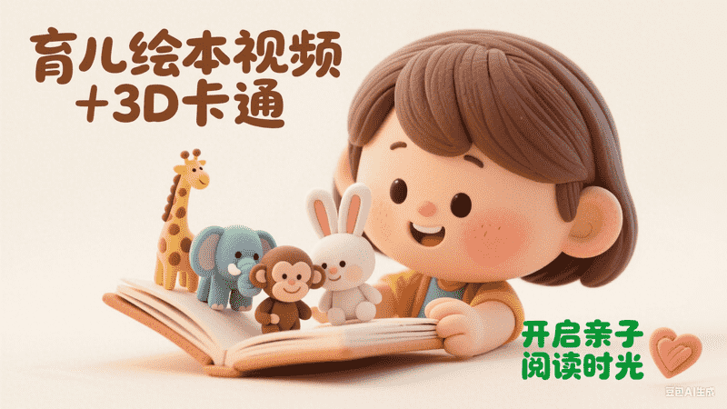 育儿绘本视频｜3D卡通-星舰联盟AIGC