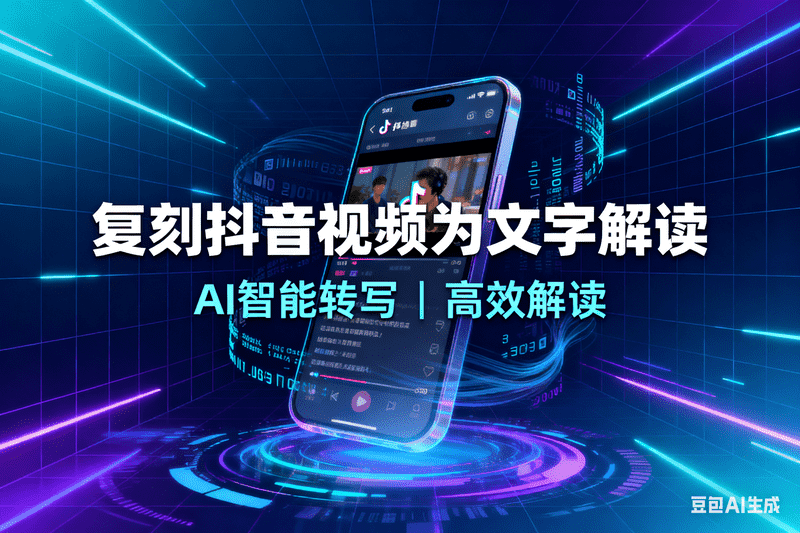 复刻抖音视频为文字解读-星舰联盟AIGC