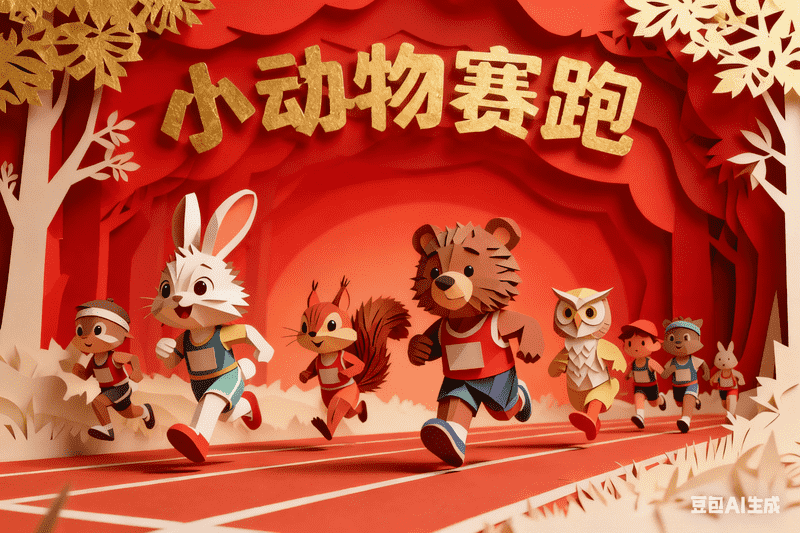 小动物赛跑