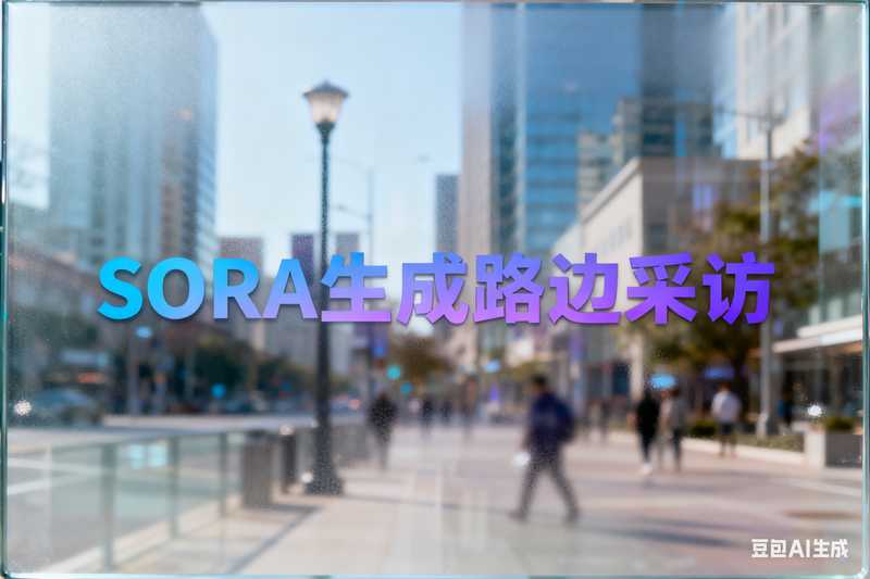 Sora生成路边采访