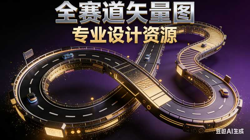 全赛道矢量图-二改版【速创剪映小助手】-星舰联盟AIGC