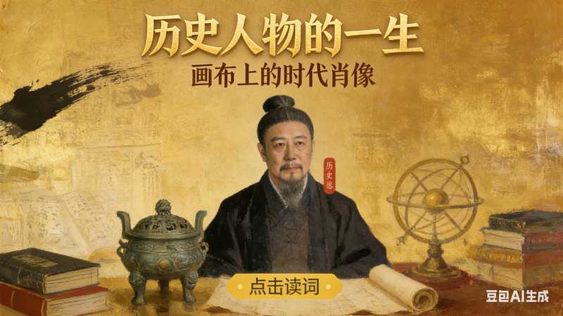 历史人物的一生【速创剪映小助手】-星舰联盟AIGC