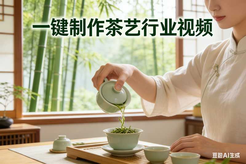 一键制作茶艺行业视频【速创剪映小助手】-星舰联盟AIGC