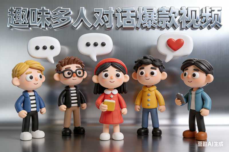 趣味多人对话爆款视频【插件审核中】-星舰联盟AIGC