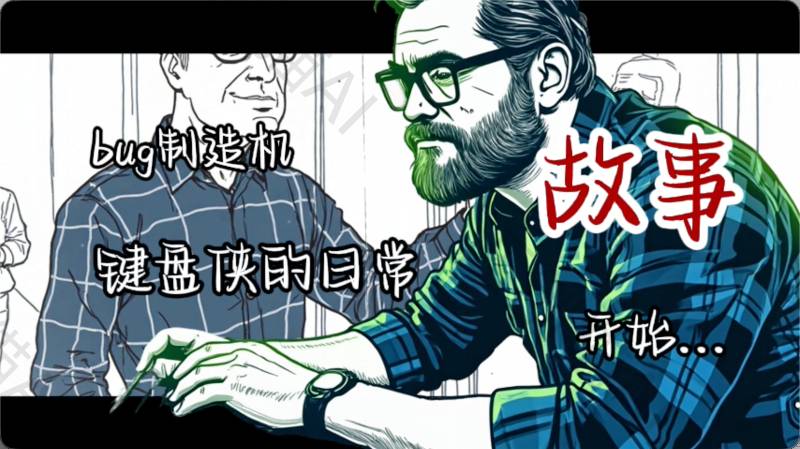 窦娥学姐（简笔画风格）【速创剪映小助手】-星舰联盟AIGC