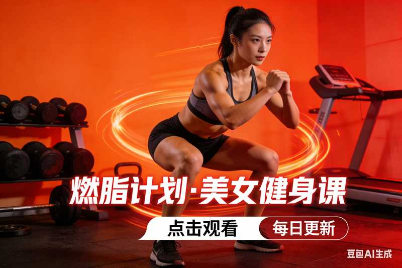 美女健身视频【速创剪映小助手】-星舰联盟AIGC