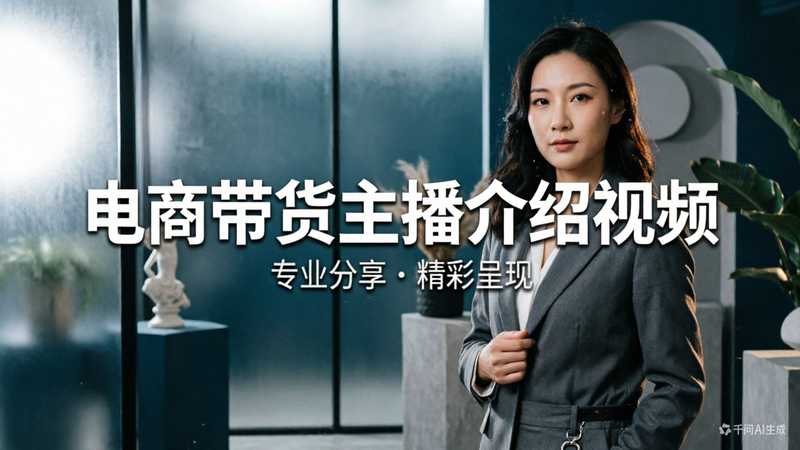 电商带货主播介绍视频-星舰联盟AIGC