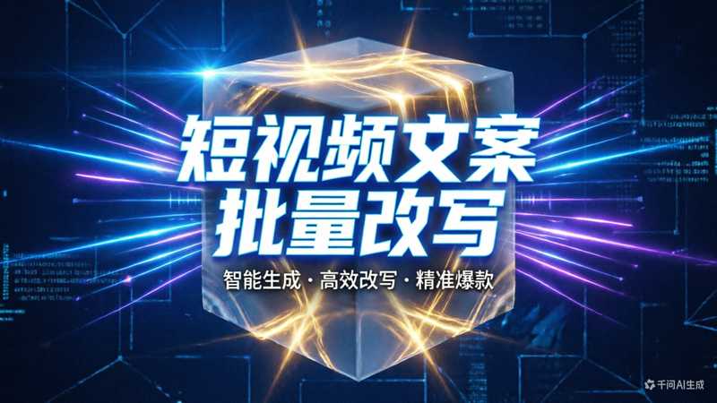 短视频文案提取+分析+批量改写+写入飞书【免费插件版】-星舰联盟AIGC