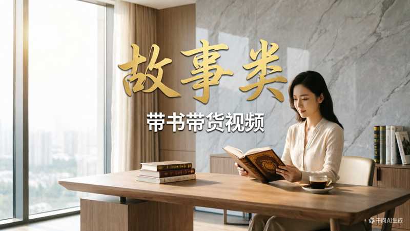 故事类-带书带货视频二改版【速创剪映小助手】-星舰联盟AIGC